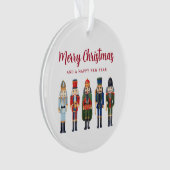 Festliche Nutcracker-Foto Weihnachten Ornament (Vorderseite)