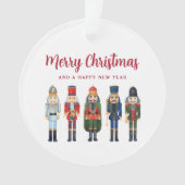 Festliche Nutcracker-Foto Weihnachten Ornament (Vorderseite)