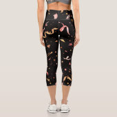 Festliche Ornamente 2 Capri Leggings (Rückseite)