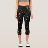 Festliche Ornamente 2 Capri Leggings (Vorderseite)