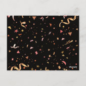 Festliche Ornamente 2 Postkarte (Rückseite)