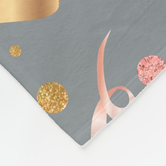 Festliche Ornamente 3 Fleecedecke (Ecke)