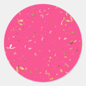 Festliche Ornamente 4 Runder Aufkleber (Vorderseite)