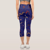 Festliche Ornamente 7 Capri Leggings (Rückseite)