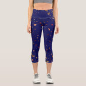 Festliche Ornamente 7 Capri Leggings (Vorderseite)
