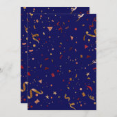 Festliche Ornamente 7 Dankeskarte (Vorne/Hinten)