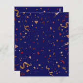 Festliche Ornamente 7 Postkarte (Vorne/Hinten)