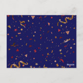 Festliche Ornamente 7 Postkarte (Rückseite)