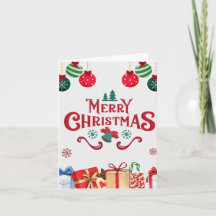 Festliche Ornamente Frohe Weihnachtskarte