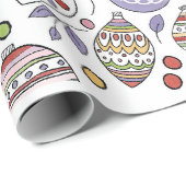Festliche Ornamente Geschenkpapier (Rolleneckpunkt)