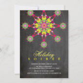 Festliche Ornamentik-Chalkboard Feierlichkeiten Ei Einladung (Vorderseite)