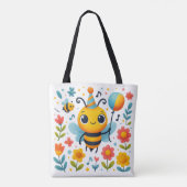 Festliche Party-Biene-Tragetasche Tasche (Rückseite)