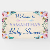 Festliche Pastel Boho Bläsertüte Begrüßung Banner (Horizontal)