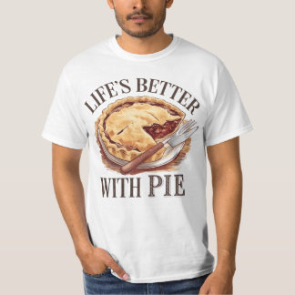 Festliche Pie Artwork für Lebensmittelfans T-Shirt