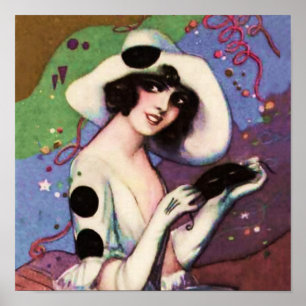 Festliche Pierrette in Feier von Sophia Chiostr Poster