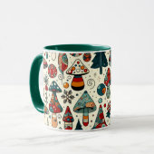 Festliche Pilze Tasse (Vorderseite Links)