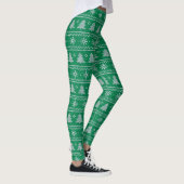 Festliche Pine Trees Weihnachten Sweater Strick Mu Leggings (Rechts)