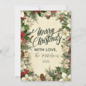 Festliche Pinecone und Weihnachten (Vorderseite)