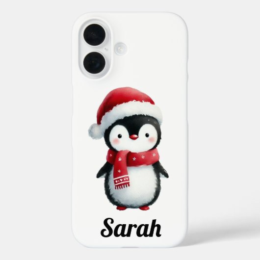 Festliche Pinguine im Holiday Cheer Case-Mate iPhone Hülle (Rückseite)