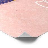 Festliche Pink Weihnachten Niedlicher Kaffee Kaffe Poster (Ecke)