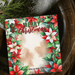Festliche Poinsettia und Holly Berries Weihnachten Notizblock<br><div class="desc">Mit diesem anpassbaren Weihnachtsnotizblock verteilen Sie Feiertagssjubeln! Mit einer festlichen Grenze aus lebhaften Poinsettien und üppiger Vegetation ist es perfekt für personalisierte Botschaften, Notizen oder Listen. Der "MERRY Christmas" Text oben ist vollständig anpassbar, sodass Sie Ihre eigenen Feiertagsgrüße oder Familiennamen hinzufügen können. Machen Sie es einzigartig und fügen Sie eine...</div>