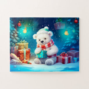 Festliche Polar Bären Weihnachten Kinder Jigsaw Pu Puzzle