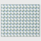 Festliche Polar Bären Weihnachtsfeiertag Geschenkpapier (Flach)