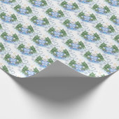 Festliche Polar Bären Weihnachtsfeiertag Geschenkpapier (Ecke)