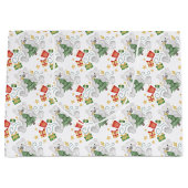 Festliche Polar Bären Weihnachtsfeiertag Große Geschenktüte (Vorderseite)