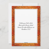 Festliche Pudding mit Orange GLITZER Weihnachten (Rückseite)