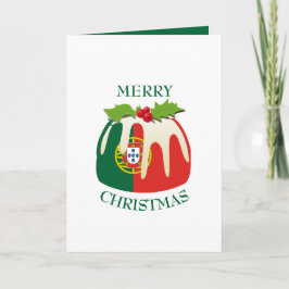 Festliche Pudding mit PORTUGAL FLAG Weihnachten