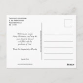 Festliche Pudding mit PORTUGAL FLAG Weihnachten Postkarte (Rückseite)