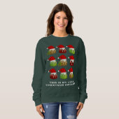 Festliche Puddings Ugly Weihnachten Sweatshirt (Vorne ganz)
