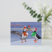 Festliche Puffs Postkarte (Stehend Vorderseite)