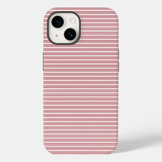 Festliche Red Stripes-Handy-Case Case-Mate iPhone Hülle (Rückseite)