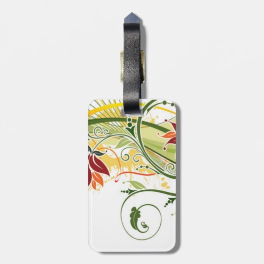 Festliche Reise Gepäckanhänger (Rückseite vertikal)