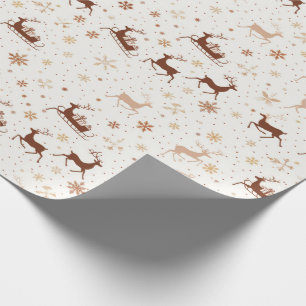 Festliche Rentier/Sleigh Weihnachten Geschenkpapier