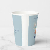 Festliche Rentiere essen Drink sei frohe Weihnacht Pappbecher (Rechts)