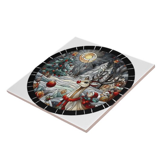 Festliche Rentiere in einem Winterwunderland bei D Fliese (Seite)