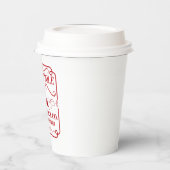 Festliche Rentiere Pappbecher (Links)