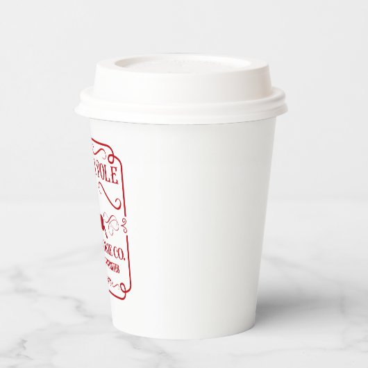 Festliche Rentiere Pappbecher (Links)