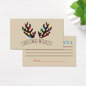 Festliche Rentierfäule, Weihnachtswishlist (Schreibtisch)