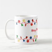 Festliche Retro Weihnachtsschmuck bewahren Kaffeetasse (Links)