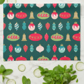 Festliche Retro Weihnachtsschmuck Mittelalter Jahr Geschirrtuch (Gefaltet)