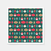 Festliche Retro Weihnachtsschmuck Mittelalter Jahr Serviette (Vorderseite)