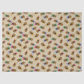 Festliche Roaches mit Bows Weihnachten Seidenpapier (Vorderseite)