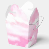 Festliche rosa Rosenwolken Geschenkschachtel (Geöffnet)