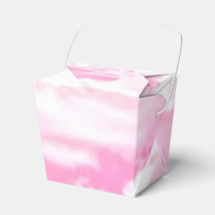 Festliche rosa Rosenwolken Geschenkschachtel