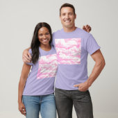 Festliche rosa Rosenwolken T-Shirt (Unisex)