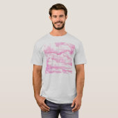 Festliche rosa Rosenwolken T-Shirt (Vorne ganz)